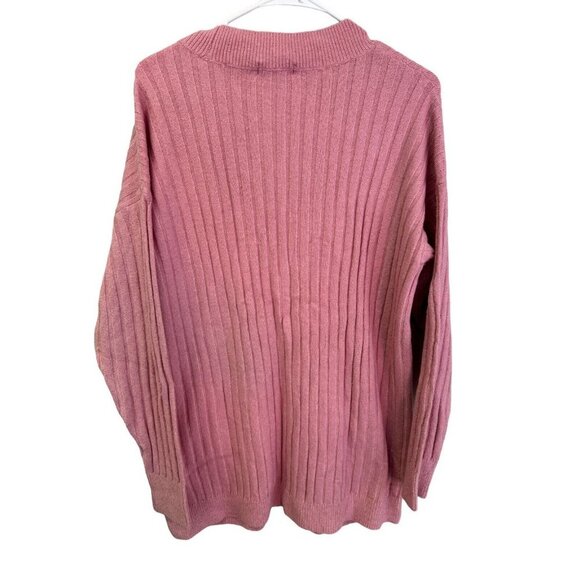 Santuary NWT Women Size S Pink Ribbed Button Long Sleeve Knit‎ Sweater Cardigan - Picture 7 of 12